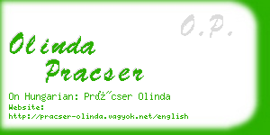 olinda pracser business card